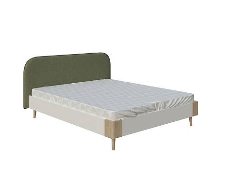 Кровать 160 на 200 Lagom Plane Chips - Оригинальная кровать без встроенного основания из ЛДСП с мягкими элементами.