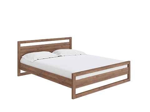 Кровать в стиле лофт Kvebek - Элегантная кровать из массива дерева с основанием
