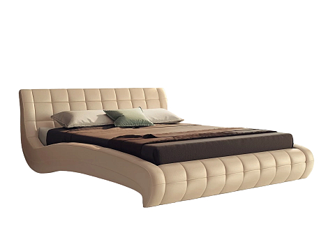 Двуспальная кровать-тахта Nuvola-1 - Кровать футуристичного дизайна из экокожи класса «Люкс».