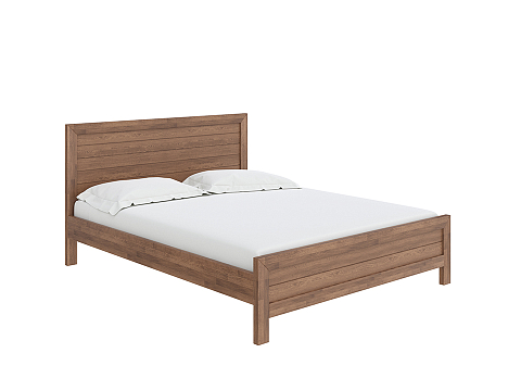 Двуспальная кровать с высоким изголовьем Toronto - Стильная кровать из массива со встроенным основанием