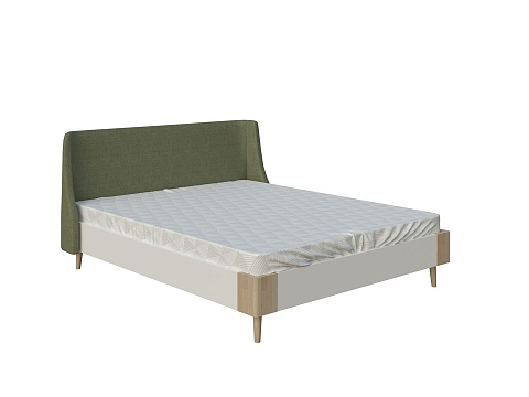 Двуспальная кровать-тахта Lagom Side Chips - Оригинальная кровать без встроенного основания из ЛДСП с мягкими элементами.