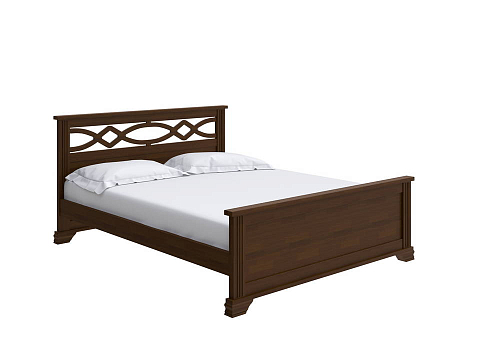 Двуспальная кровать с высоким изголовьем Niko - Кровать в стиле современной классики из массива