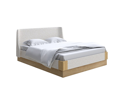 Кровать с высоким изголовьем Lagom Side Soft с подъемным механизмом - Кровать со встроенным ПМ механизмом. 