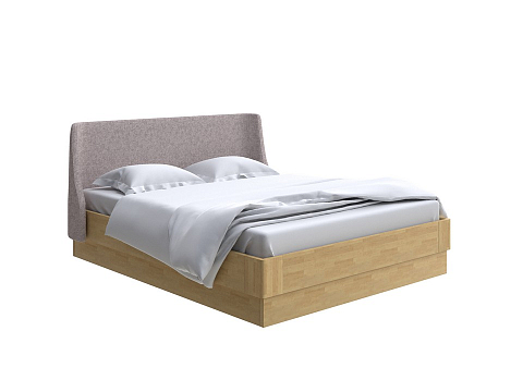 Двуспальная деревянная кровать Lagom Side Wood с подъемным механизмом - Кровать со встроенным ПМ механизмом. 