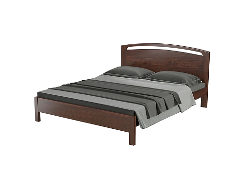 Большая кровать Веста 1-тахта-R - Кровать из массива с одинарной резкой в изголовье.
