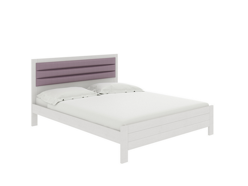 Кровать Prima 90x200 Ткань/Массив Тетра Ореховый/Слоновая кость (сосна) - Кровать в универсальном дизайне из массива сосны.