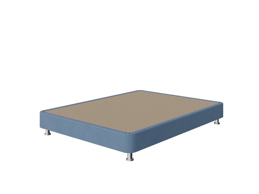 Кровать BoxSpring Home 160x200 Ткань: Микрофибра Diva Синий - Кровать с простой усиленной конструкцией