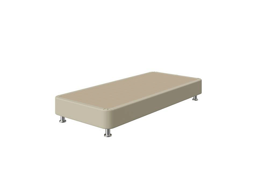 Кровать BoxSpring Home 160x200 Экокожа Кремовый - Кровать с простой усиленной конструкцией