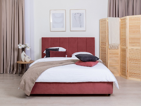 Кровать 160х190 Oktava - Кровать в лаконичном дизайне в обивке из мебельной ткани или экокожи.