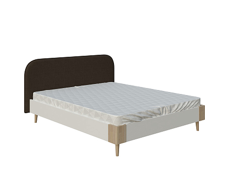 Кровать 160х190 Lagom Plane Chips - Оригинальная кровать без встроенного основания из ЛДСП с мягкими элементами.