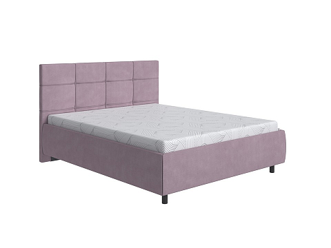 Фиолетовая кровать New Life - Кровать в стиле минимализм с декоративной строчкой