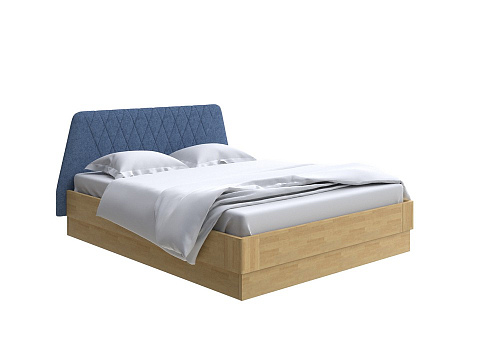 Синяя кровать Lagom Hill Wood с подъемным механизмом - Кровать со встроенным основанием. 