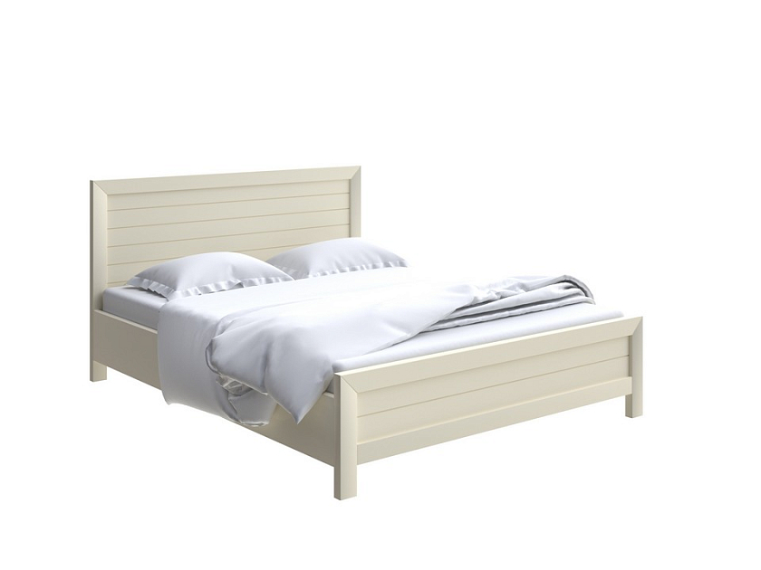 Кровать Toronto с подъемным механизмом 80x190 Массив (сосна) Слоновая кость - Стильная кровать с местом для хранения