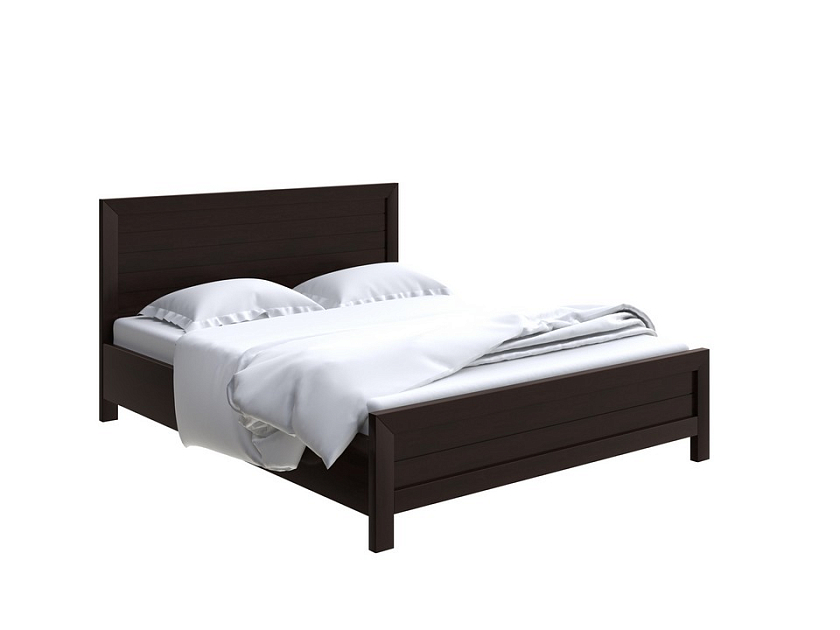 Кровать Toronto с подъемным механизмом 160x200 Массив (береза) Венге - Стильная кровать с местом для хранения