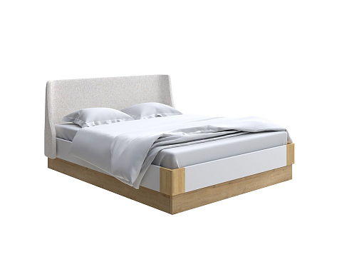 Двуспальная кровать Lagom Side Chips с подъемным механизмом - Кровать со встроенным ПМ механизмом. 