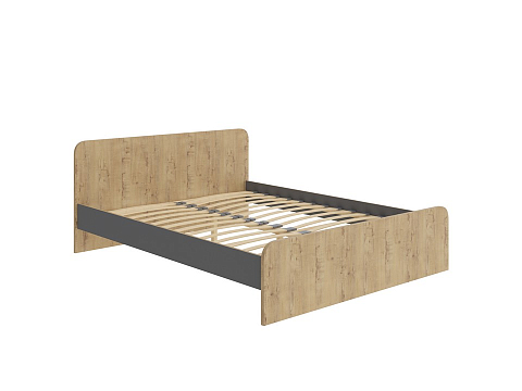 Серая кровать Way Plus - Кровать в современном дизайне в Эко стиле.