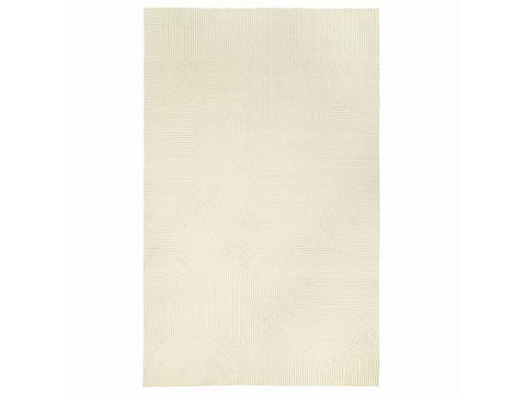 Ковер Tkano Lucknow 160x230 Ткань Белый - Стильный ковёр из шерсти