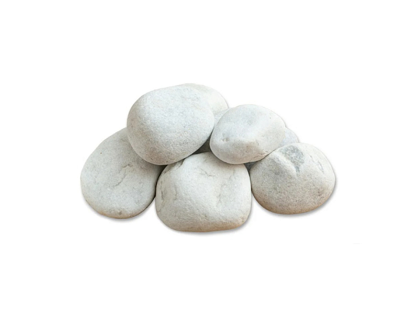 Набор камней для биокаминов - Натуральный белый мрамор для биокаминов