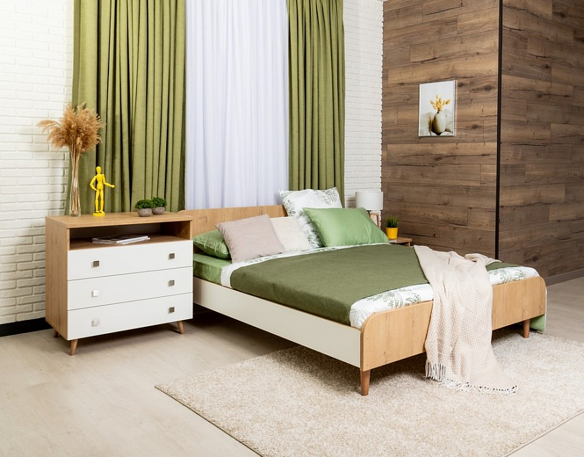 Кровать Way - Компактная корпусная кровать на деревянных опорах