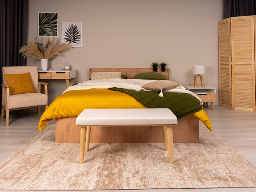 Кровать Bord 90x200 ЛДСП Бунратти - Кровать из ЛДСП в минималистичном стиле.