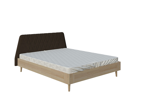 Кровать 120х200 Lagom Hill Wood - Оригинальная кровать без встроенного основания из массива сосны с мягкими элементами.