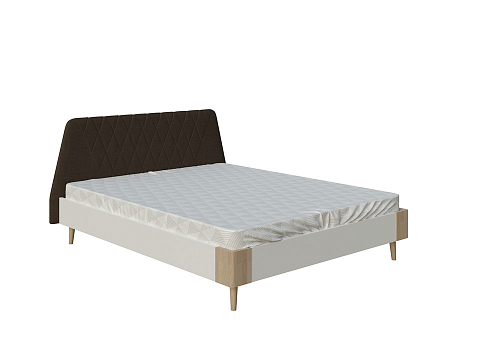 Односпальная кровать Lagom Hill Chips - Оригинальная кровать без встроенного основания из ЛДСП с мягкими элементами.