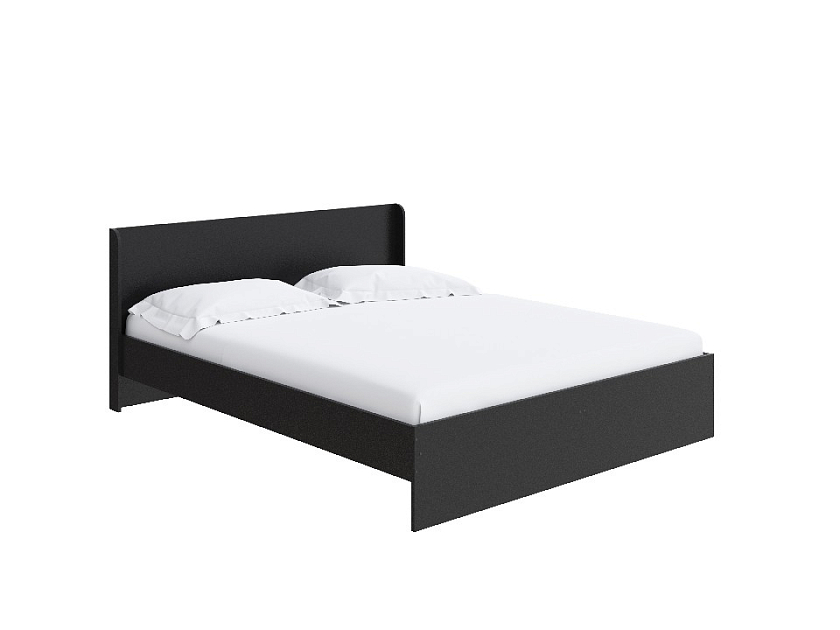 Кровать Practica 160x190 ЛДСП Черный - Изящная кровать для любого интерьера