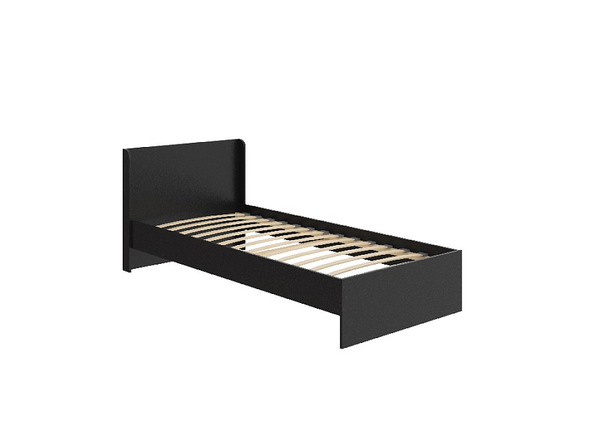Кровать Practica 160x190 ЛДСП Черный - Изящная кровать для любого интерьера
