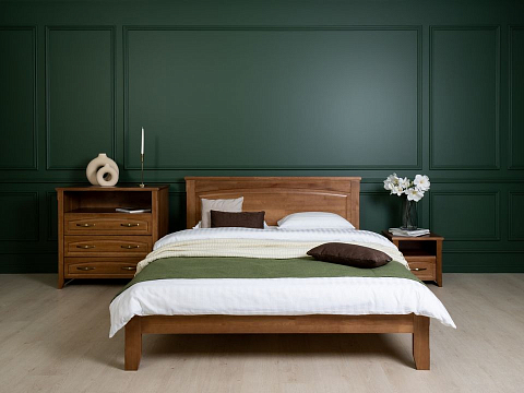 Двуспальная кровать Marselle-тахта - Деревянная кровать со встроенным основанием