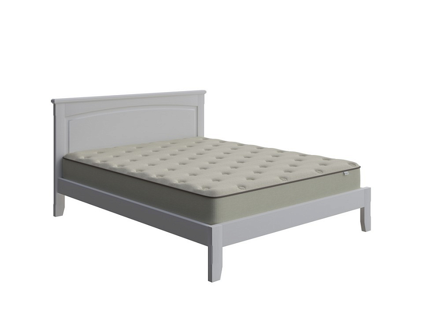 Кровать Marselle-тахта 90x200 Массив (сосна) Белая эмаль - Деревянная кровать со встроенным основанием