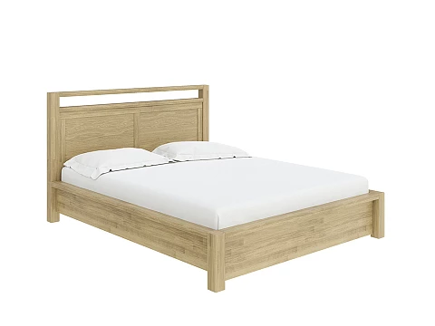 Двуспальная кровать с матрасом Fiord с подъемным механизмом - Кровать из массива с подъемным механизмом