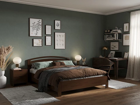 Двуспальная кровать с матрасом Веста 1-R с подъемным механизмом - Современная кровать с изголовьем, украшенным декоративной резкой