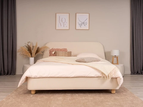 Двуспальная кровать с матрасом Sten Berg - Симметричная мягкая кровать.